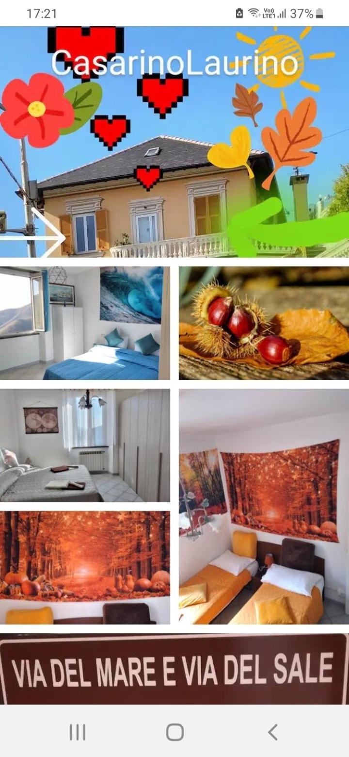 Casarinolaurino Valle Del Golfo Healthy Air Above The Sea Uscio Екстериор снимка